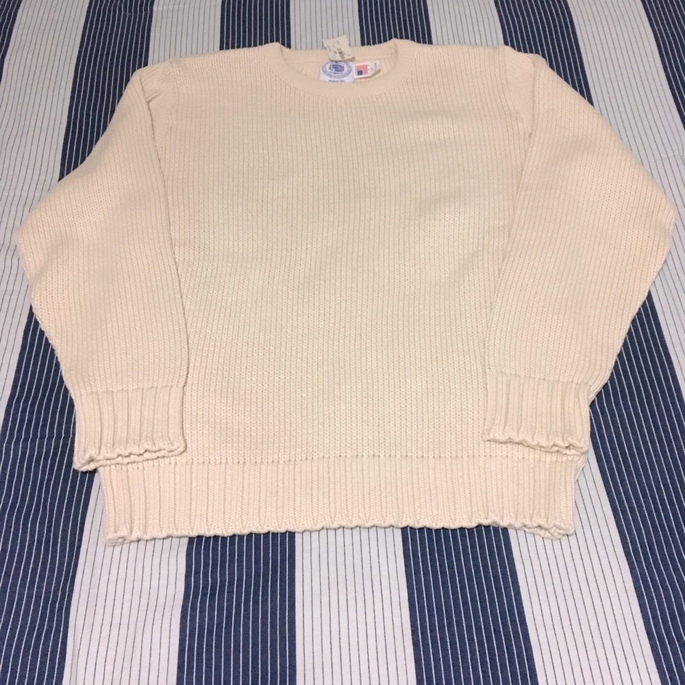 J.Press Chunky Cotton Crewneck Sweater